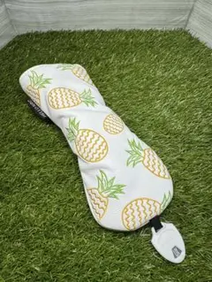 【UT】ゴルフクラブヘッドカバーパイナップル柄 ユーティリティ用ヘッドカバー
