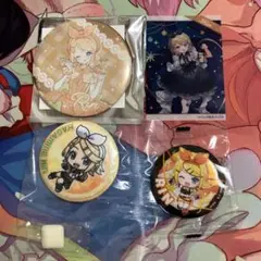 鏡音リン 缶バッジ　クリアカード　まとめ売り