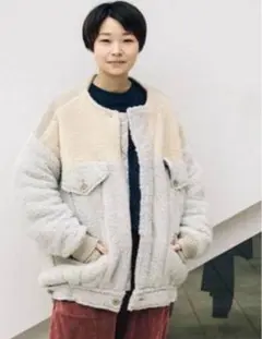 mercibeaucoup ボア ブルゾン ジャンパー