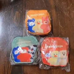 Mojojojo 収納ポーチ付きエコバッグ 全種3点セット