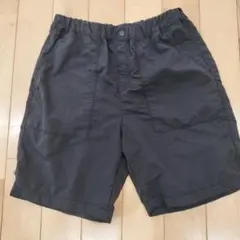 美品です。UNIQLO ハーフパンツ 水陸両用 160 黒 ギアショートパンツ