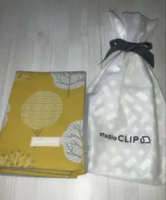 studio CLIP 植物柄イエローファブリック ラッピング付き