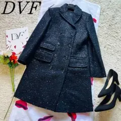 【美品】DIANEvonFURSTENBERG スパンコールロングコート 4