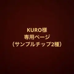 KURO様ご依頼品　サンプルチップ二種類