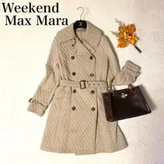 Max Mara キルティング トレンチコート レディース ベージュ 40 M