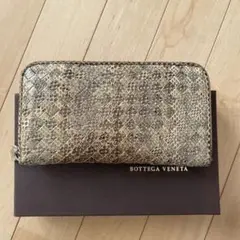 BOTTEGA VENETA ボッテガ パイソンレザー 蛇革 長財布 希少