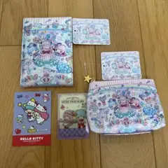 サンリオ キキララ 40周年 ミラー 鏡 ティッシュ ポーチ カード ステッカー