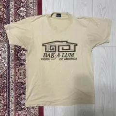 BAK-A-LUM Tシャツ Lサイズ ベージュ