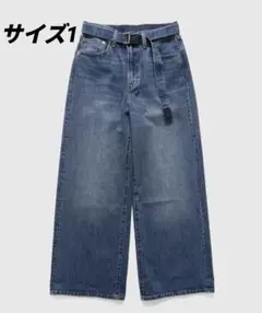 sacai ホワイト ストレートデニム サイズ1 sacai ホワイト ストレートデニム サイズ1 レディース - パンツ