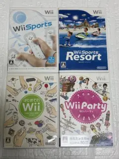 ② ⭐️24時間以内発送⭐️Wiiソフトまとめ売り　4本セット　スポーツ　パーティ