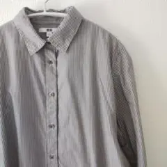 エクストラファインコットンストライプシャツS ユニクロ
