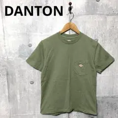 DANTON ダントン メンズ ポケT Tシャツ 34 カーキ