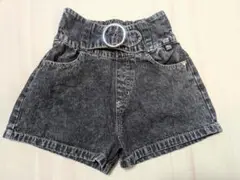 ブラックデニム　ショートパンツ 　130サイズ
