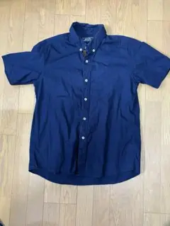 BEAMS 半袖シャツ ネイビー Lサイズ