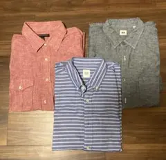 シャツ3枚セット◆GAP UNIQLO banana republic
