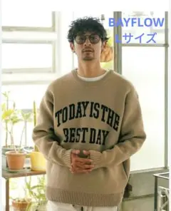 BAYFLOW happyニットプルオーバー サイズ4(L)