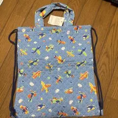 新品　キルト　レッスンバック　男の子　キッズ　子供　入園　通園　キルトバック