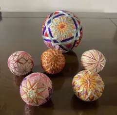 手作り手毬６個　新品