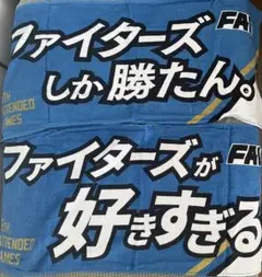 日ハムタオル２枚セット 「ファイターズしか勝たん」「ファイターズが好きすぎる」