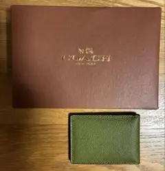 COACH カードケース　レザー　箱付き
