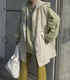 corners 美品　コットンツイルミリタリー フードベスト