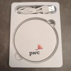 pwc ワイヤレス充電器 USBケーブル ノベルティ