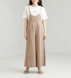 グリーンレーベルリラクシング リネンサロペット