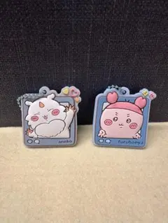 ちいかわ　ぷっくりラバマスグミ4 キーホルダー　あのこ＆古本屋セット