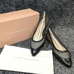 FABIORUSCONI　ファビオルスコーニ ポインテッド パンプス メッシュ