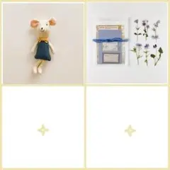 おしゃれをしたねずみ ＃６ + スクラップブック＃ｊ blue