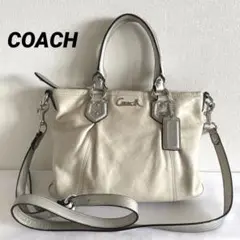 COACH コーチ オールレザー ハンドu0026ショルダーバッグ 2way 斜め掛け