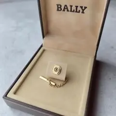 BALLY　バリー　ピンブローチ　ロゴ　ゴールドカラー