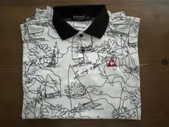 le coq sportif golf collection 総柄半袖ポロシャツ