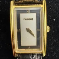 ‼️GUCCIグッチ‼️ レディース クォーツ腕時計 2600 L 緑 GUCCI 2600l ladies watch rectangular quartz black green dial