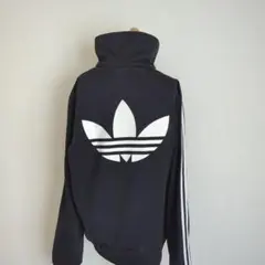 adidasOriginals ビックロゴプリント ジャージ レディース 黒