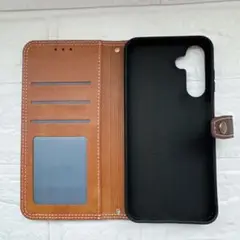 Galaxy A25 5G ケース手帳型 ブラウン