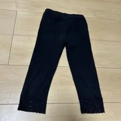 黒 レース付きスパッツ 120センチ美品
