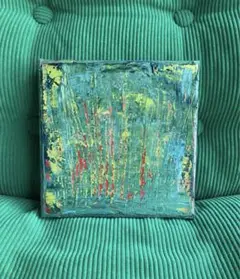 アクリル画 抽象画 キャンバス　 180×180mm
