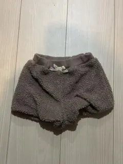 ベビー服 petit main ボアパンツ 70サイズ ブラウン