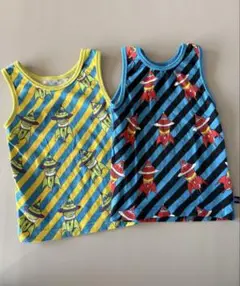 MILKRICH ロケット柄 タンクトップ 2枚セット