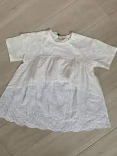 【新品】ホワイト 半袖 フリル トップス 新品タグ付き