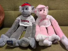 【送料込】MLB公式 エンジェルス ピンクラリーモンキー 現地購入　2体セット