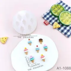アイスクリーム シリコンモールド レジン ミニチュア ハンドメイド
