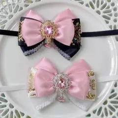 【1-055】ぬい服 リボン ピンク 2個セット