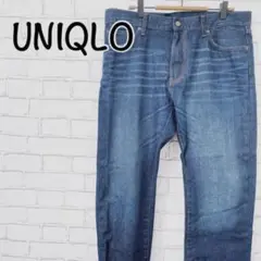 1728 デニム ジーンズ 【UNIQLO ユニクロ】ブルー ビックサイズ