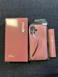 rhode iPhone16 スマホケース Salty tan グロス付 新品