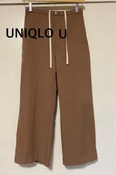 UNIQLO U ユニクロユー　ブラウン ワイドパンツ　イージーパンツ　L
