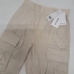未使用 FRAY I.D サテンカーゴパンツ 1 ベージュ ￥19800