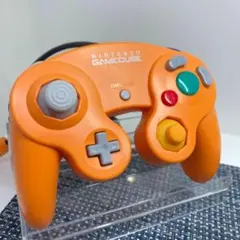 【動作確認済】GC ゲームキューブコントローラー オレンジ ニンテンドー純正品a