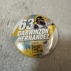 ソフトバンクホークス　ヘルナンデス　缶バッチ